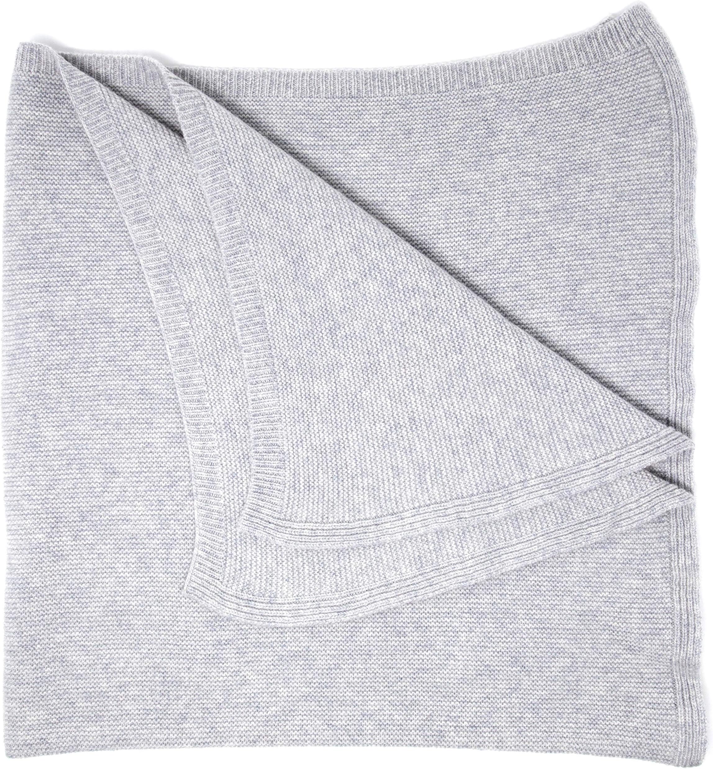 Graham Cashmere - 100% Cashmere Purl Stitch Large Baby Blanket - Made in Scotland