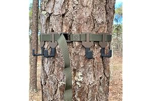 BIG WHITETAIL DREAMS TREESTAND GEAR HANGER- THE ORIGINAL - PREMIUM COMPONENTS - IDEAL FOR SADDLE AND MOBILE HUNTING - MADE TO LAST A LIFETIME- TREESTAND HANGERS FROM TREESTAND HUNTERS IN THE USA - Quality Matters!