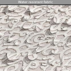 Ambesonne Neutral Color Fabric by The