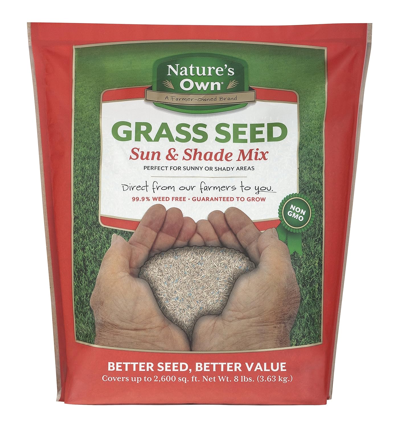 Mountain View Seeds Natures Own Sun & Shade Mix Grass Seed