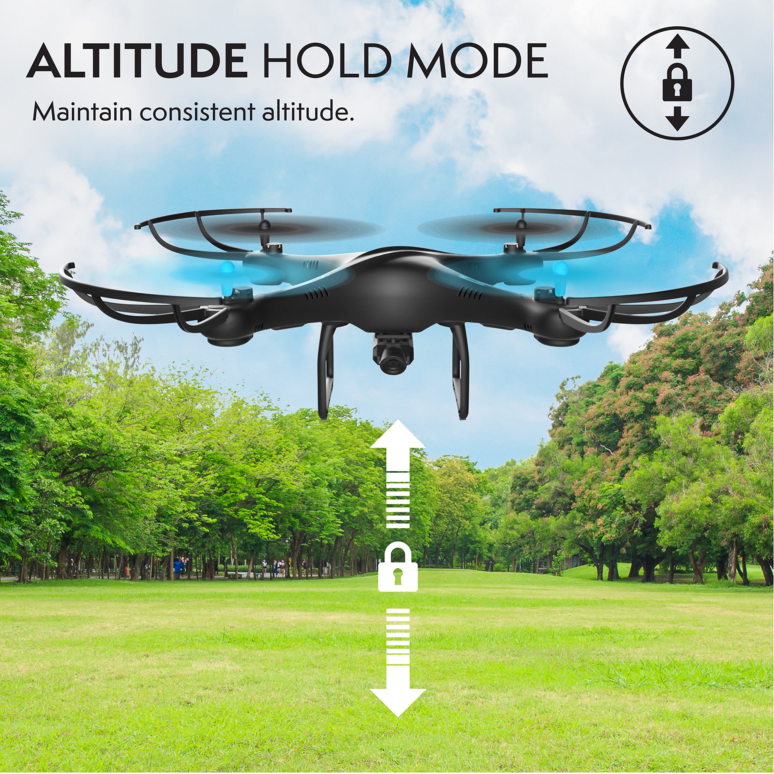 Force1 U45WF FPV RC Drone with Camera VR Capable WiFi Quadcopter