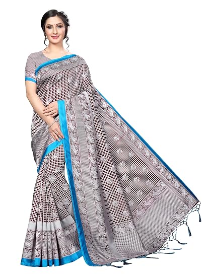 Winza Designer Womens Art Silk Saree With Blouse (BULBUL)