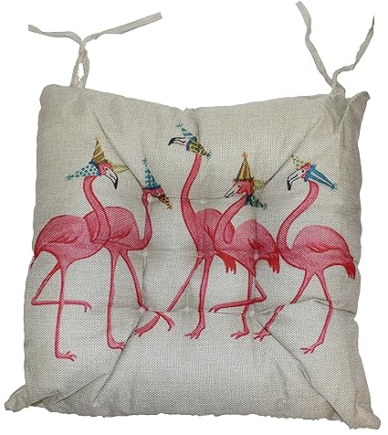 Flamingo Stuhl-Auflage Sitz-Kissen (1er, 2)