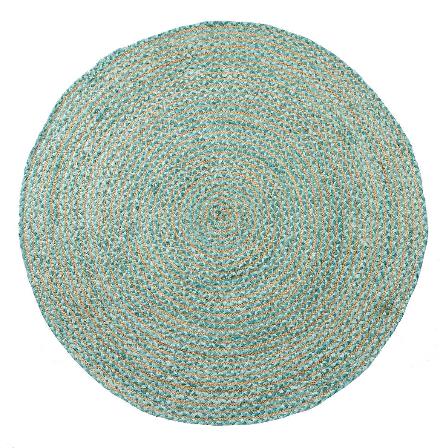 Best Home Decor Teal Braided Rug