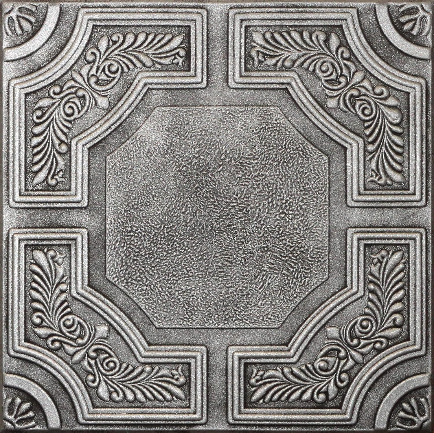 Amazon Com R28 Antique Silver 20x20 Amazing Styrofoam Tin Look