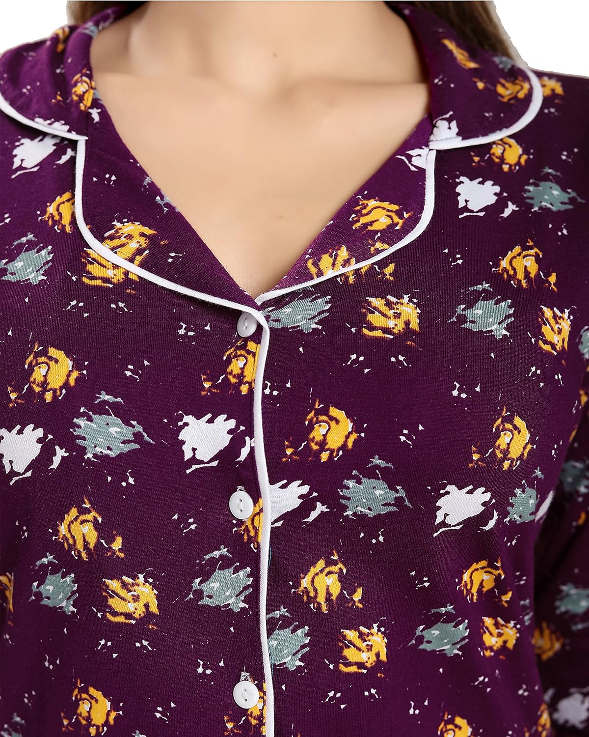 av2 women's cotton night dress