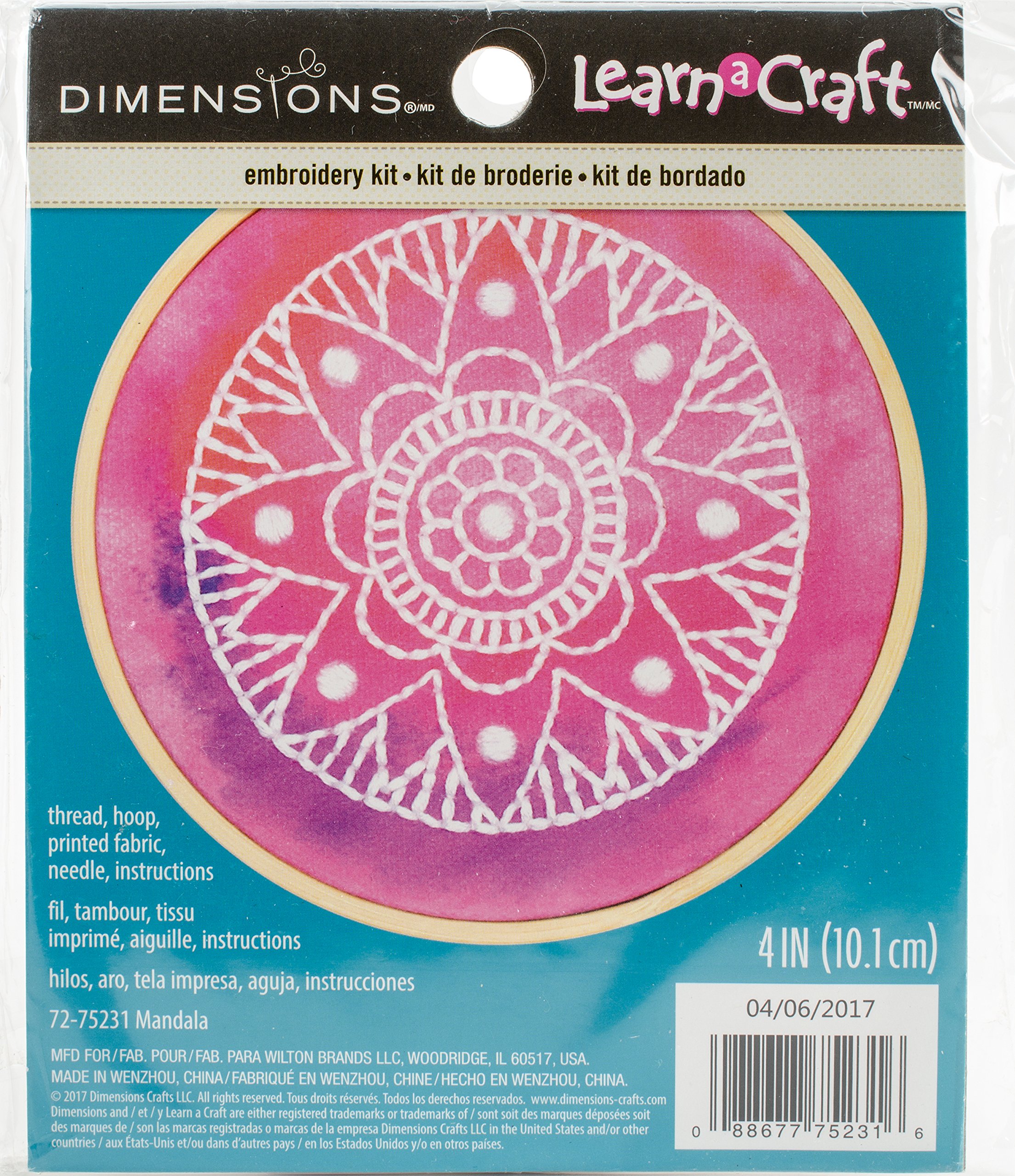 Dimensions Embroidery Kit with Hoop: Crewel: Mandala, Various, One
