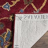 SAFAVIEH Heritage Collection Accent Rug - 2'3" x 4', Red, Handmade Traditional Oriental Wool, Ideal for High Traffic Areas in