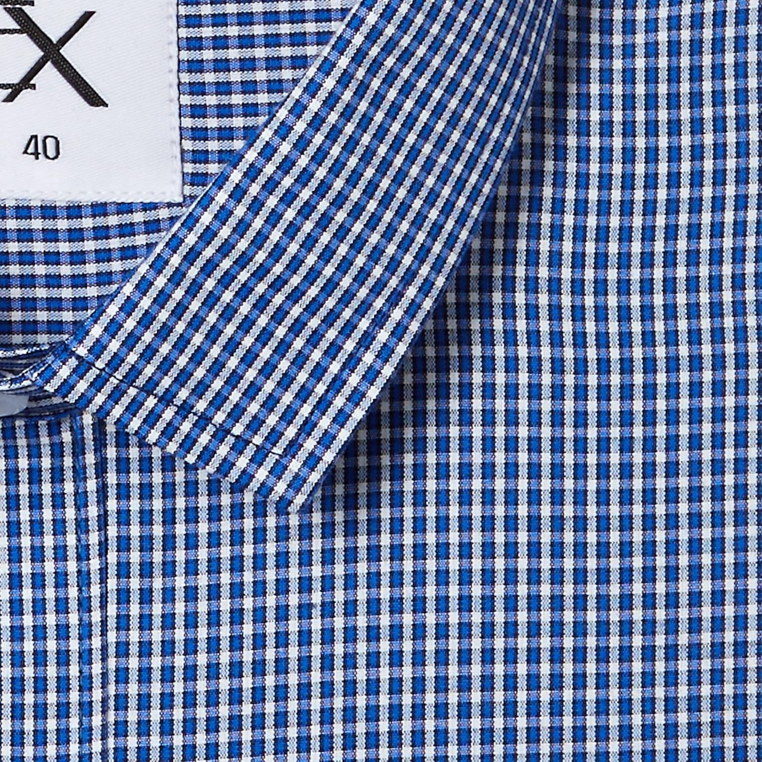 ex men's solid regular fit formal shirt (pack of 2)