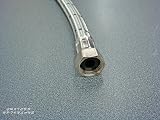 AK 15mm Push Fit x 1/2" BSP Flexible Tap Connector Hose 500mm Stainless Steel view 3