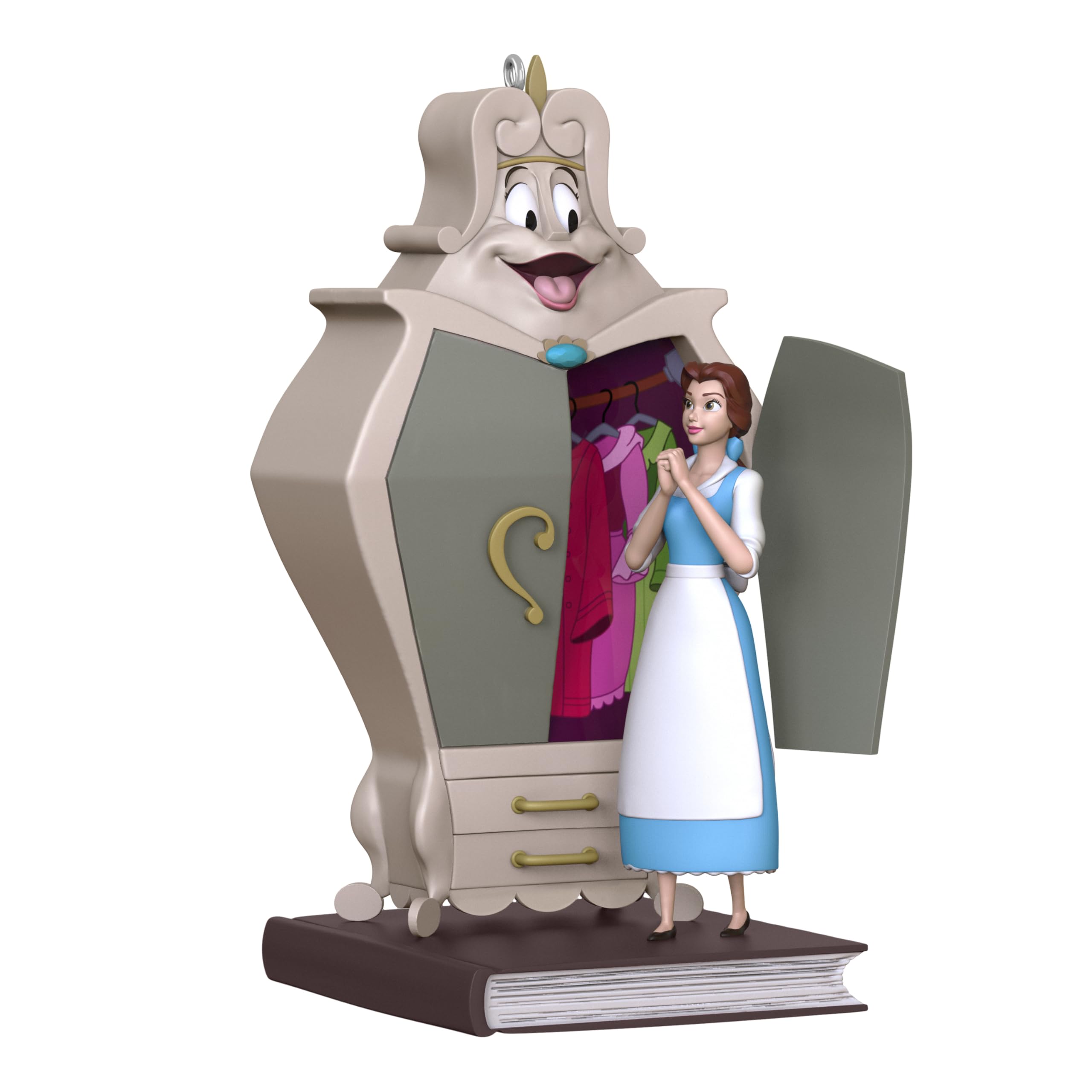 Hallmark Keepsake Christmas Ornament 2025, Disney Beauty and The Beast Belle with The Wardrobe, Gifts for Disney Fans