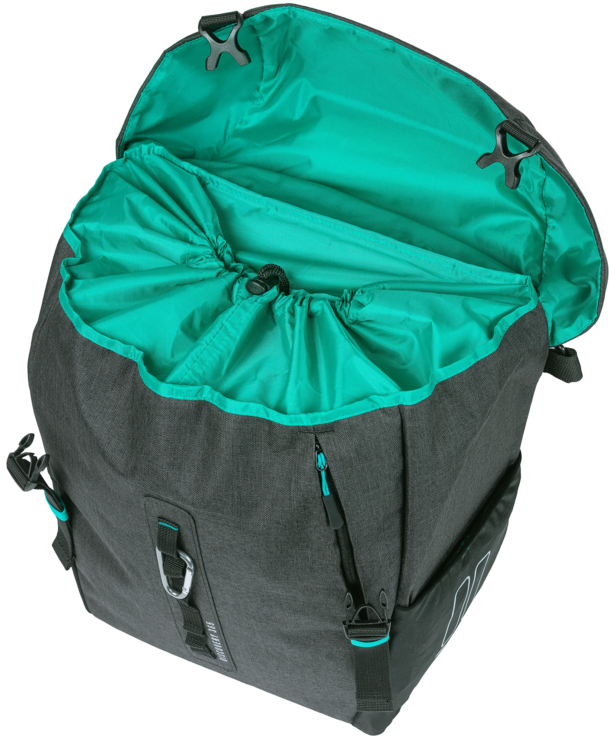 Basil B.V. Unisex - Adult Discovery Pannier Rack Bags, Black Melee, 30 x 17 x 36 cm