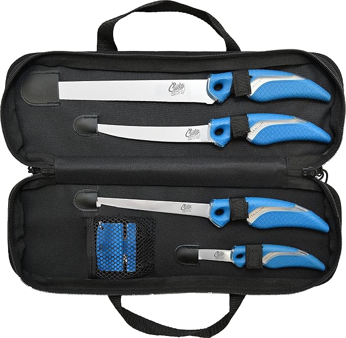 Cuda Anglermesser und Schärfer - Set, 6-teilig, 18133