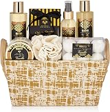 BRUBAKER Vanilla Golden Paradise 13pc Bath Gift Set Truc Crate Vanilla Roses view 2