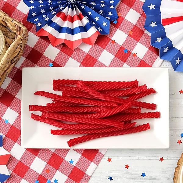 RED VINES LICORICE, ORIGINAL RED FLAVOR, 5OZ TRAY, SOFT & CHEWY CANDY TWISTS