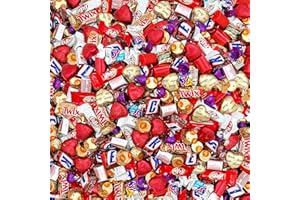 LAETAFOOD Valentine's Day Chocolate Candy Assortment - HERSHEY’S NUGGETS, KISSES, KITKAT, SNICKERS, TWIX, MILKY WAY, REESEScups and Hearts (4 Pound Bag - Approx. 190 Count)