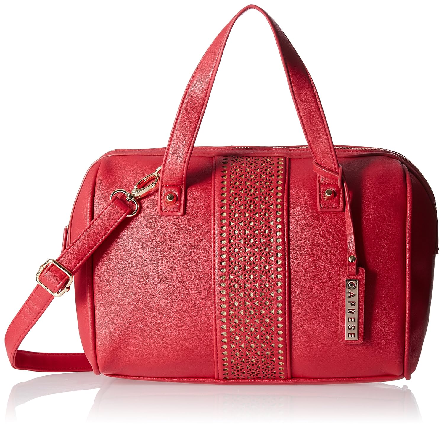 caprese women's satchel (carmine)