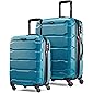 Samsonite Omni PC Hardside Expandable Luggage with Spinner Wheels, Carribbean Blue, 2-Piece Set (20/24)