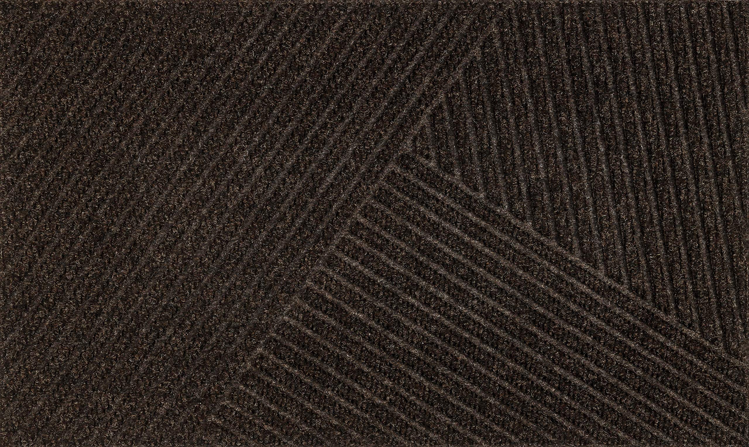 Wash+Dry Doormat, Polyamide, Dunkelbraun, 45 x 75 cm (Rechteckig)