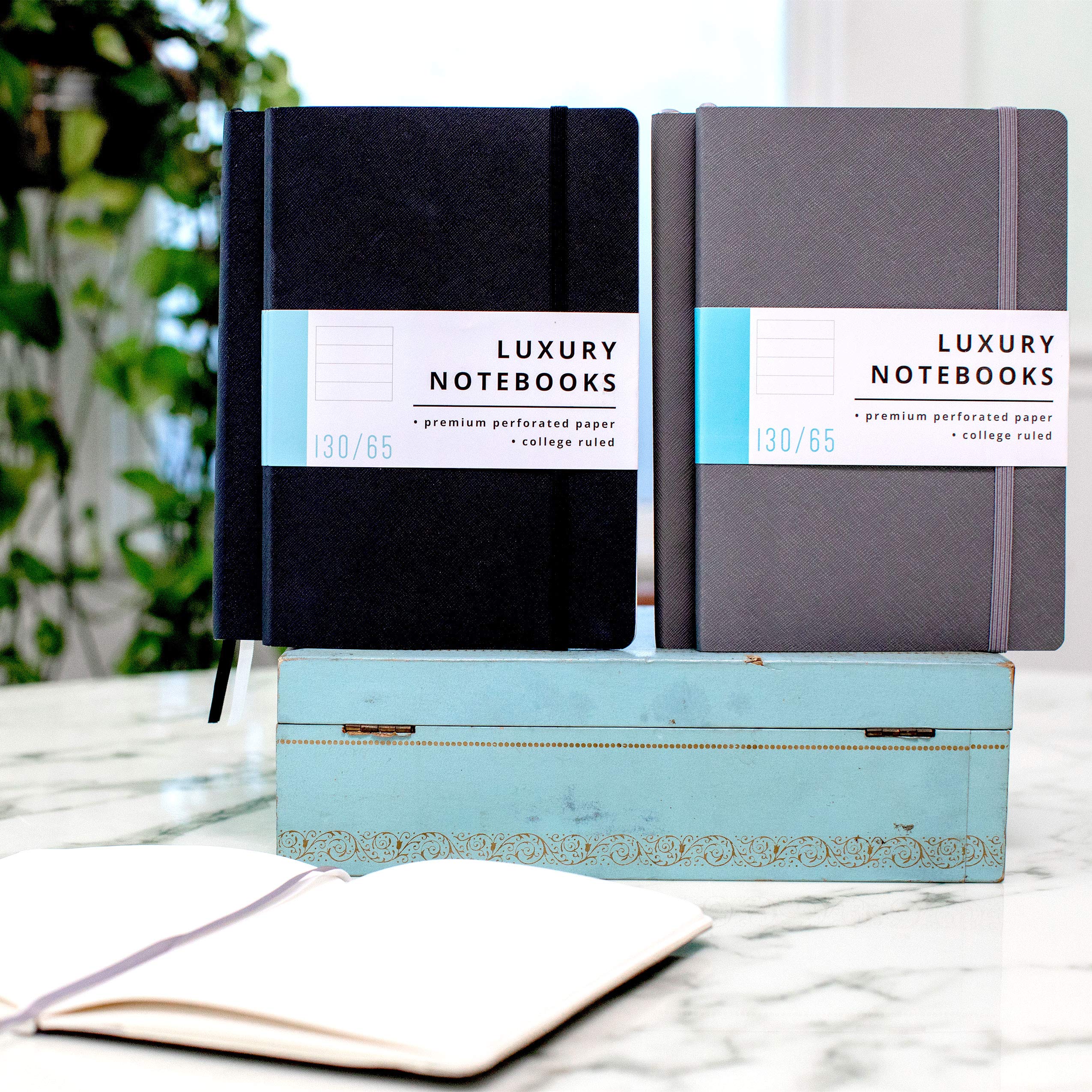 2 Pack Luxury Lined Journal Notebooks Journals For Writing w/ 130