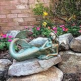 Life's A Beach 97031 Mermaid On Her Side with Table