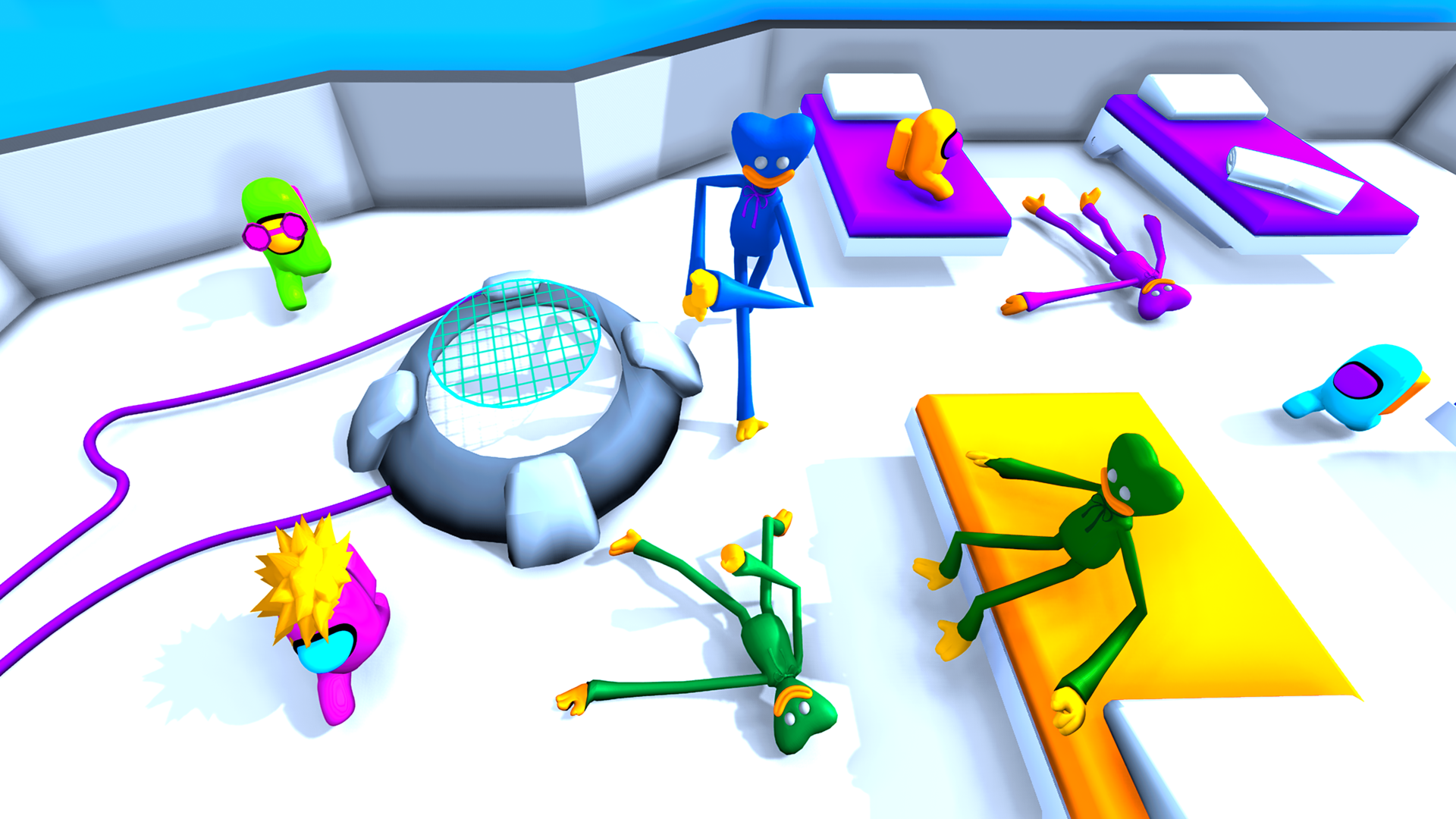 Huggy hide and seek new red imposter killer survival games 2022 with imposter hide n seek