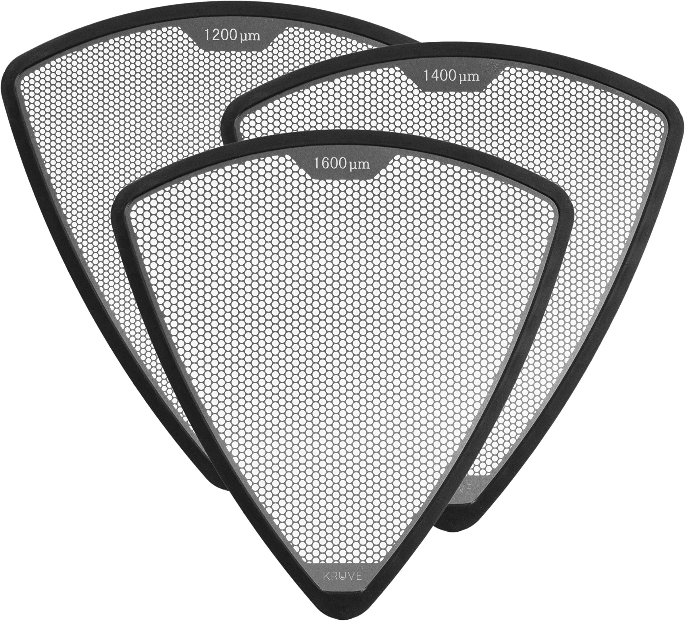KRUVEXL Pack-Set of 3 Sieve, One Size, Black