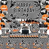 Dragon Birthday Party Decoration ,Including Happy Birthday Party Backdrop, Dinner Plates, Dessert Plates, Cups, Napkins, Tablecloth, Balloons, Straws, for Dragon Theme Party Supplies 20 Guest