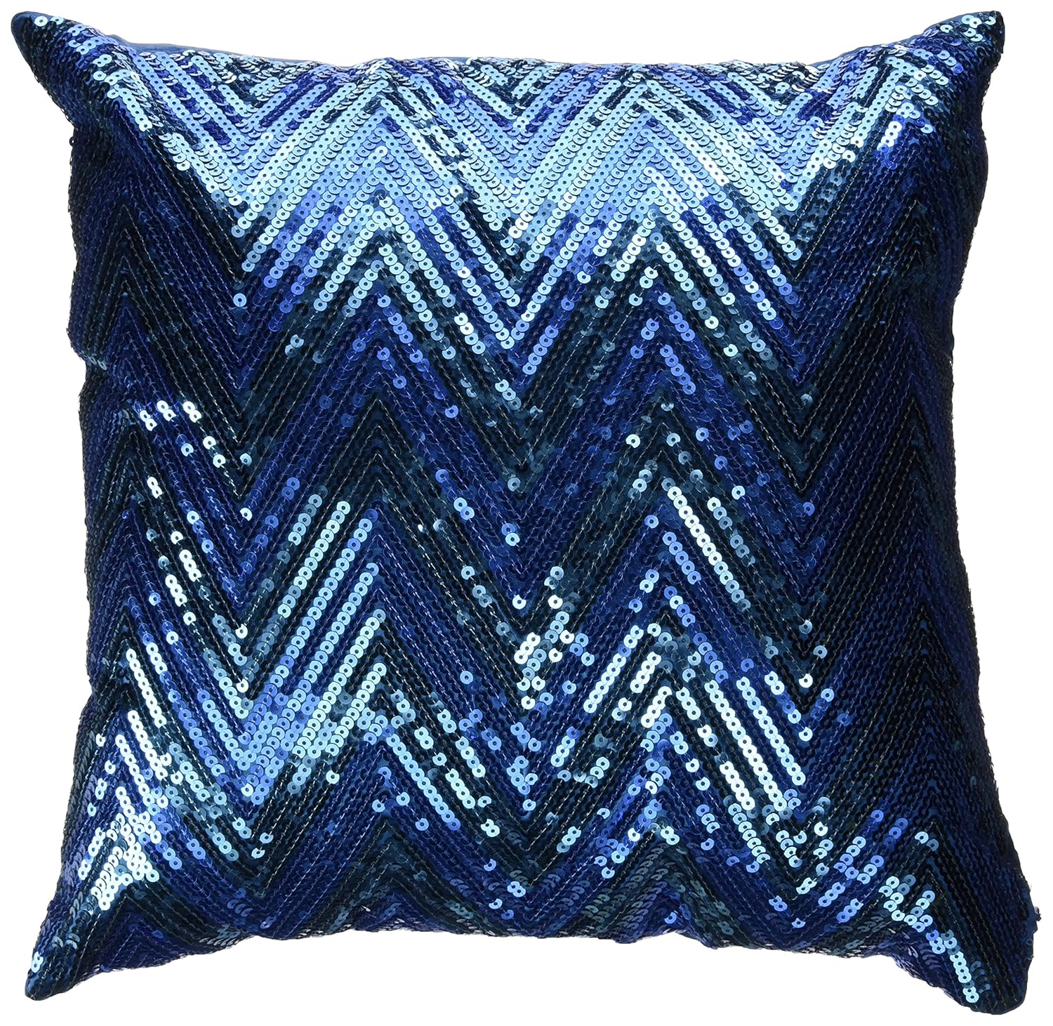 Buy Imax 89943 Estradin Pillow Blue Sequin Chevron Online At Low
