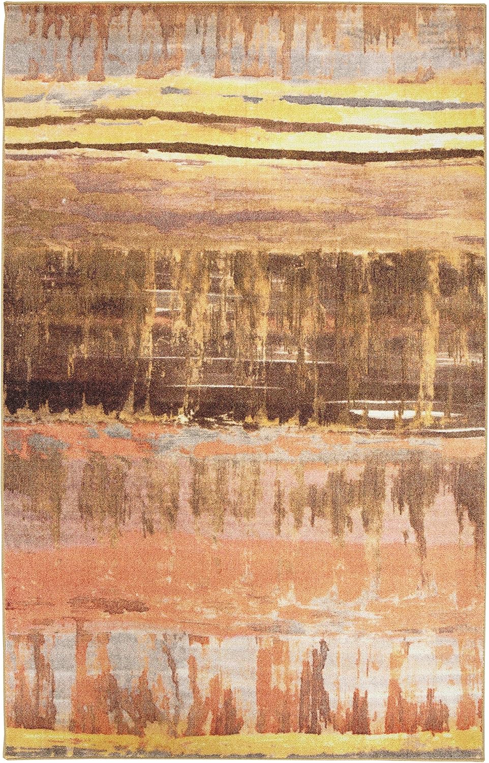 Best peach orange living room rug