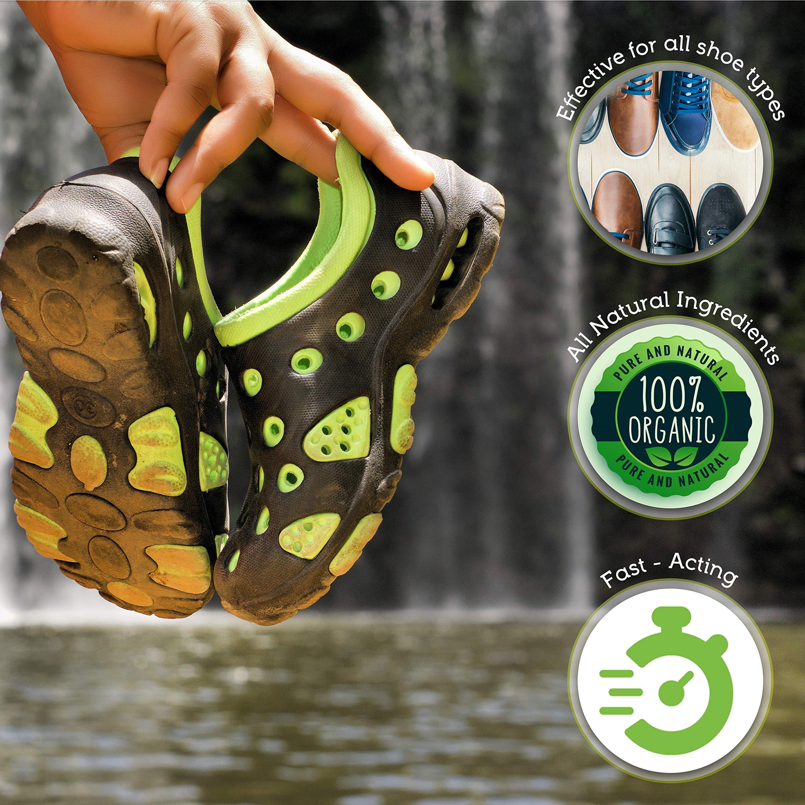 Shoe Deodorizer w/Travel Spray Odor Eaters for Shoes Essential Oil