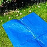 Cost Wise 4M x 8M Tarpaulin Sky Blue - Waterproof Ground Sheet Shelter Tarp view 7