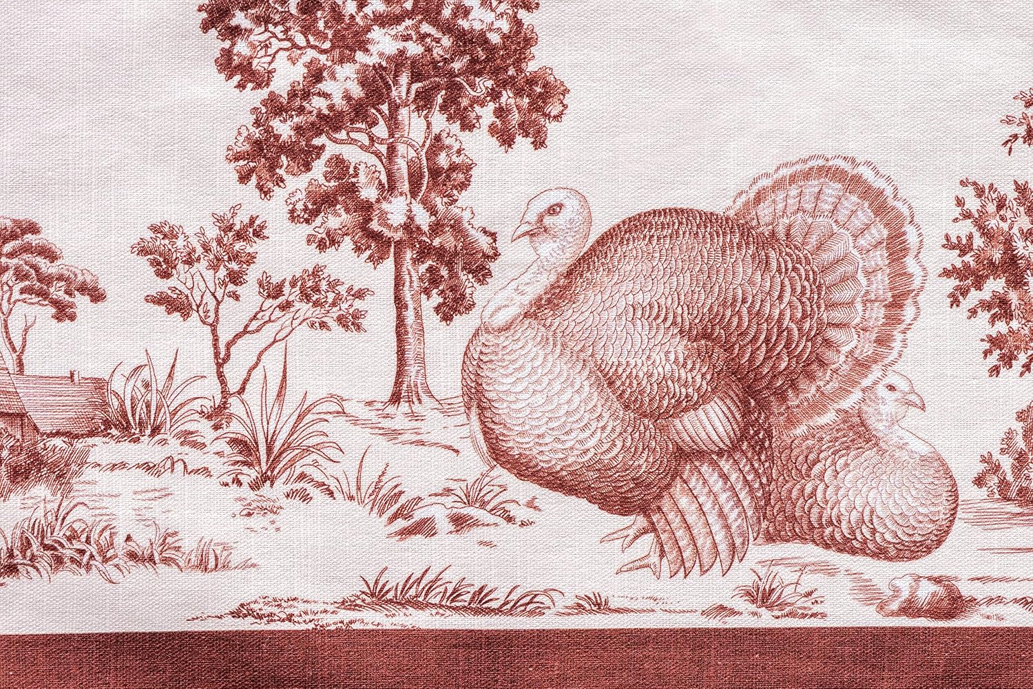 Maison d' Hermine Holy Jouy 100% Cotton Set of 4 Placemats for Dining Table | Kitchen | Wedding | Everyday Use | Thanksgiving/Christmas | Dinner Parties (Brown, 33 CM X 48 CM) - Image 5