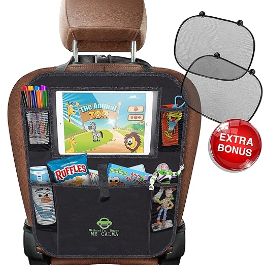 Car Backseat Organizer Tablet/Ipad Holder Up To 11" For Kids and
