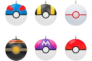 Hallmark Keepsake Mini Christmas Ornaments 2024, Pokémon Poké Balls, Set of 6, Gifts for Pokémon Fans