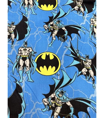 Amazon.com: DC Comics Fabric Flannel Batman Wham Kapow in Multi