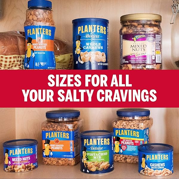 PLANTERS LIGHTLY SALTED DRY ROASTED PEANUTS (34.5 OZ JARS)