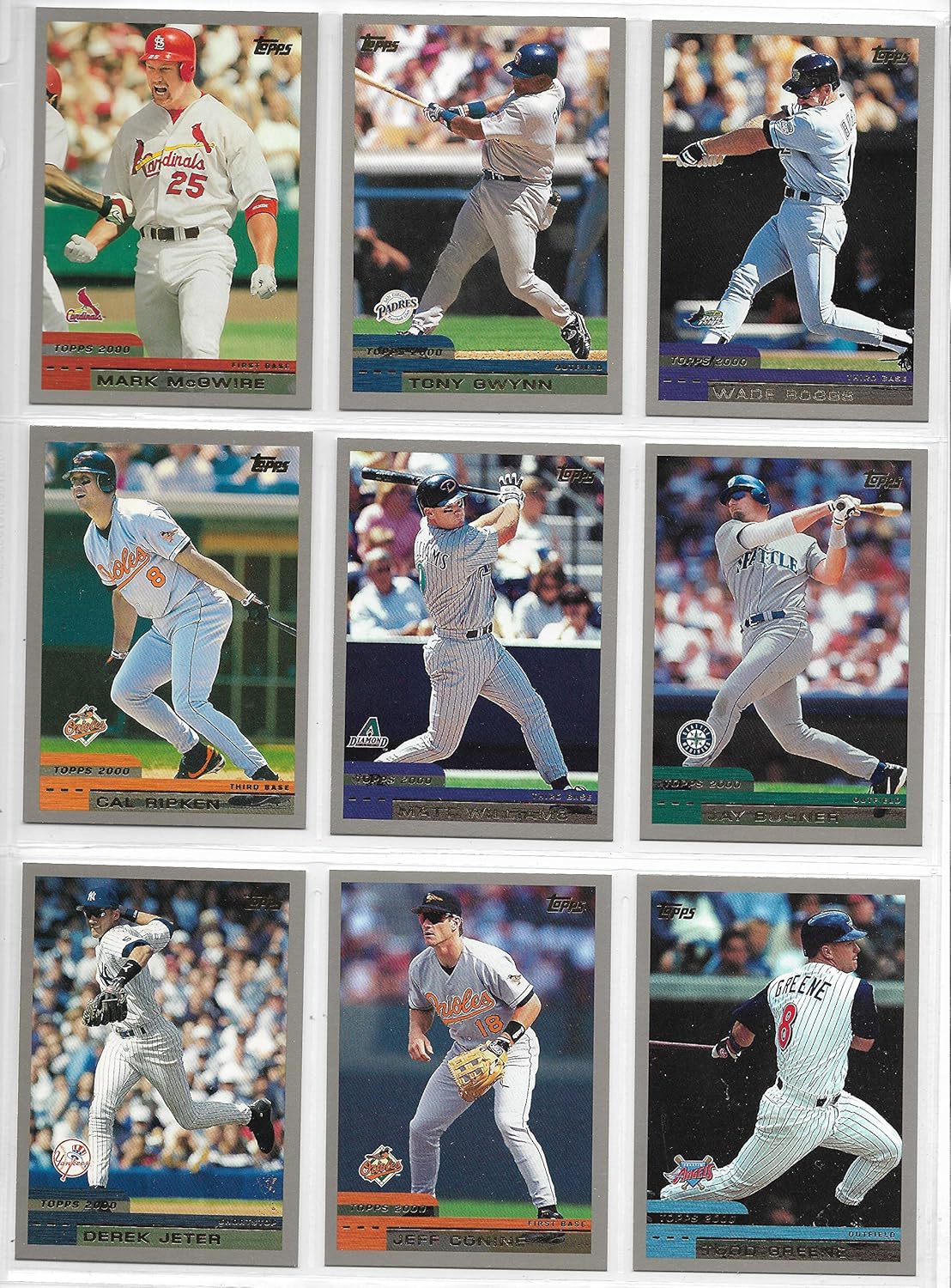 2000 MLB Baseball Complete Series 1 & 2 Set In Sheets
