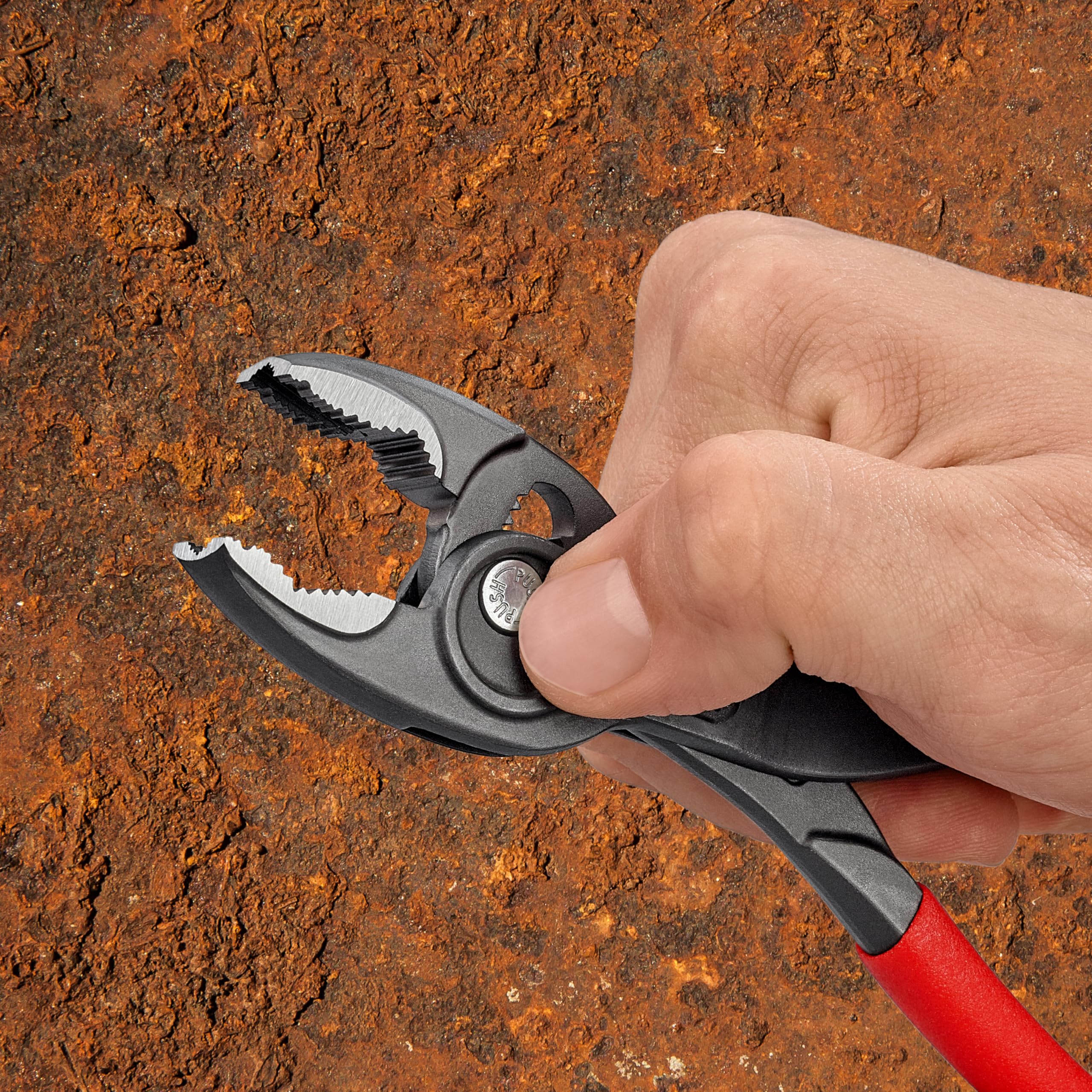 KNIPEX TwinGrip Front- und Seitengreifzange mit rutschhemmendem Kunststoff überzogen 200 mm, 82 01 200 4