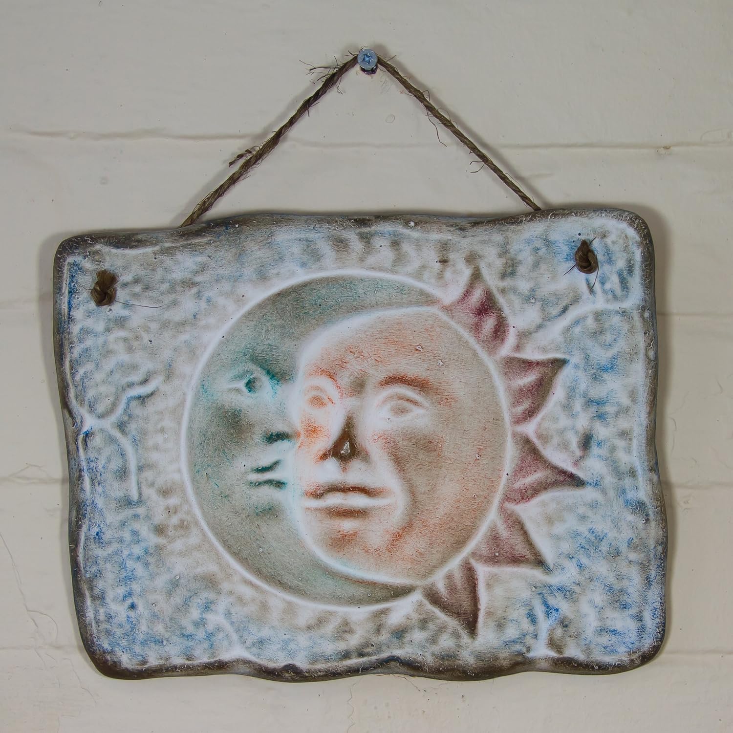 Eclipse Sunflower Ceramic Plaque for wall decoration Fair trade and