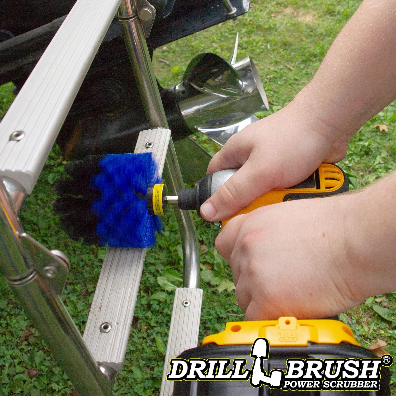 Marine, Cleaning Supplies, Boat Accessories, Drill Brush, Hull Cleaner, Kayak, Boat, Canoe, Inflatable, Fishing Boat, Pontoon - Image 3