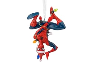 Hallmark Marvel Spider-Man Hanging from Lights Christmas Ornament, Gifts for Marvel Fans