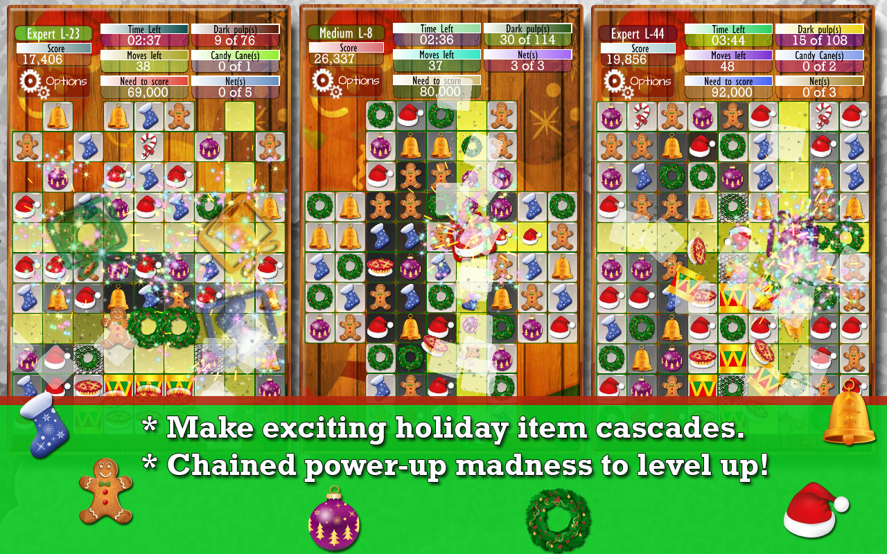 Holiday Drops - Match three puzzle