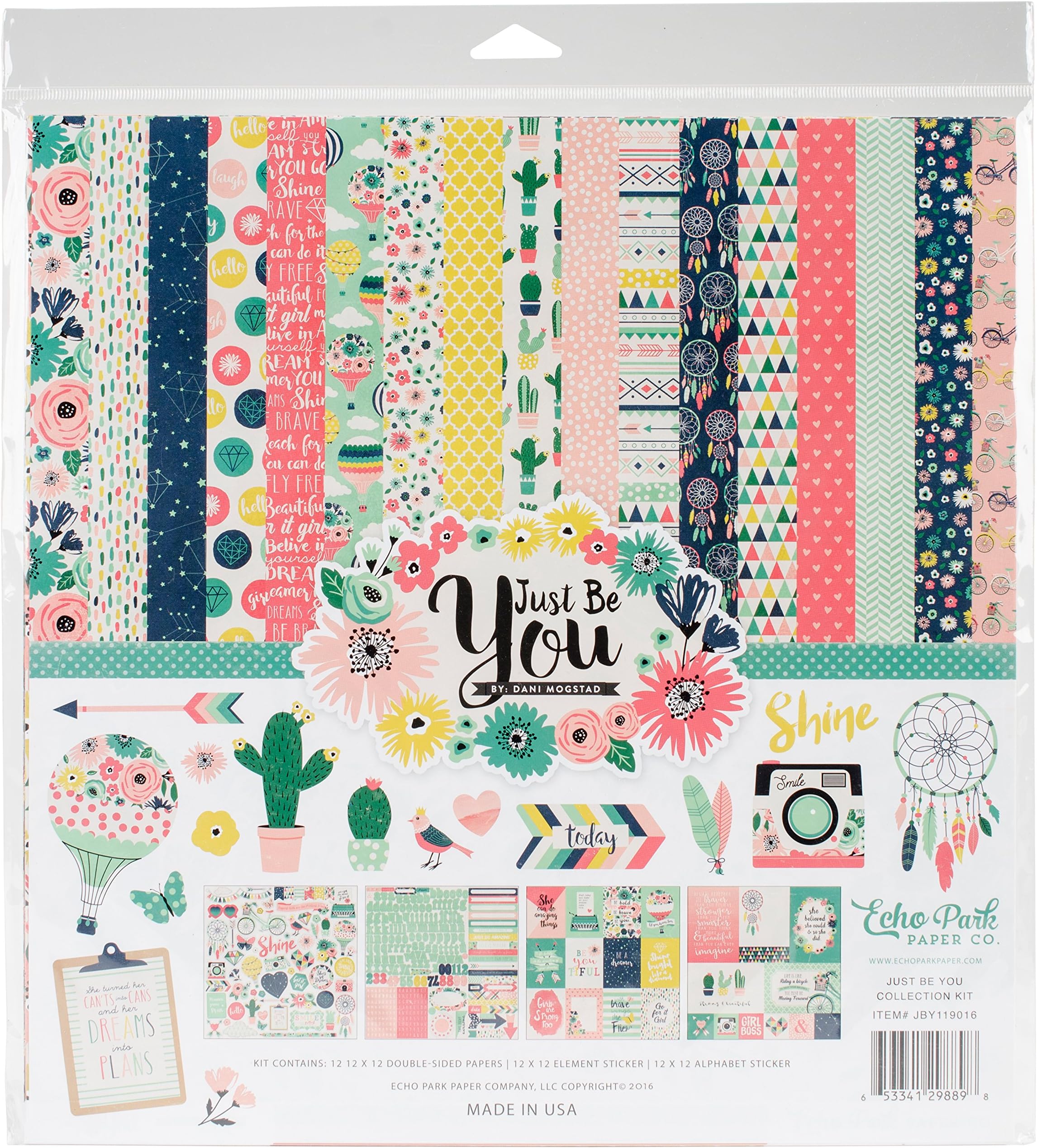 Echo Park PaperCollection Kit, Multi-Colour, 30.48 x 30.48 x 0.5 cm