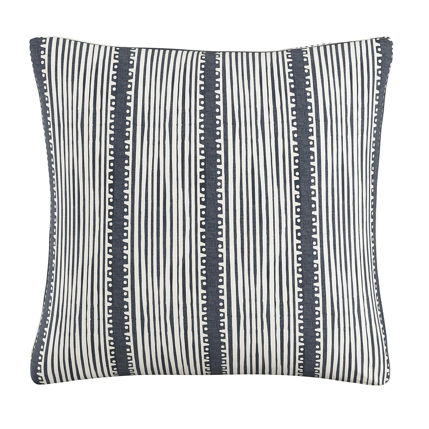 Apartment Therapy Feather Fill Pillow Bennett Stripe Navy Ground