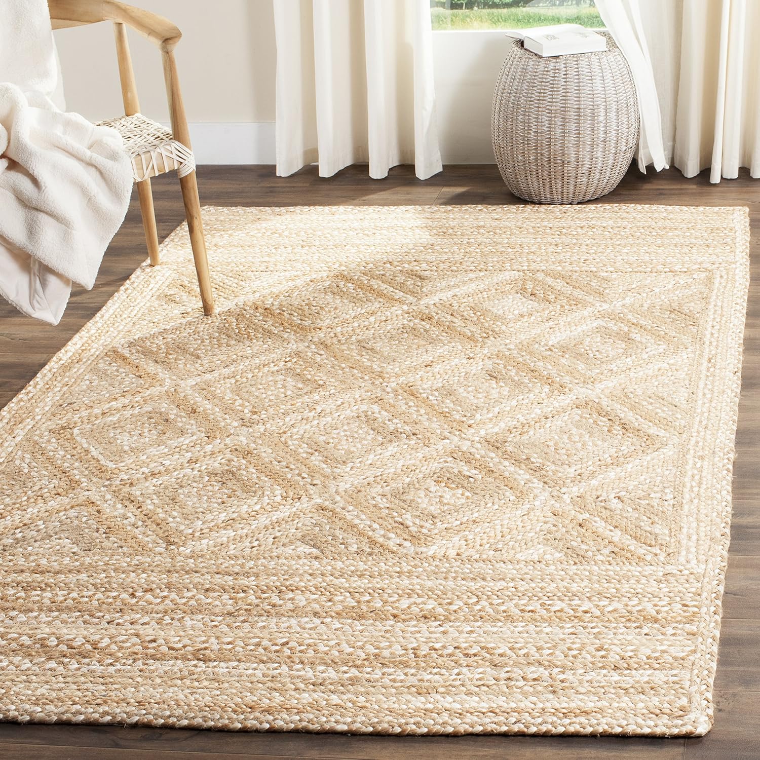 Safavieh Natural Fiber Collection NF925A Hand Woven Jute Area Rug (8' x 10')