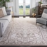 SAFAVIEH Reflection Collection Area Rug - 8' x 10', Beige & Cream, Vintage Distressed Design, Non-Shedding & Easy Care, Ideal