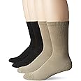 Dr. Scholl's Men's 4 Pack Diabetic and Circulatory Non-Binding Crew Sock