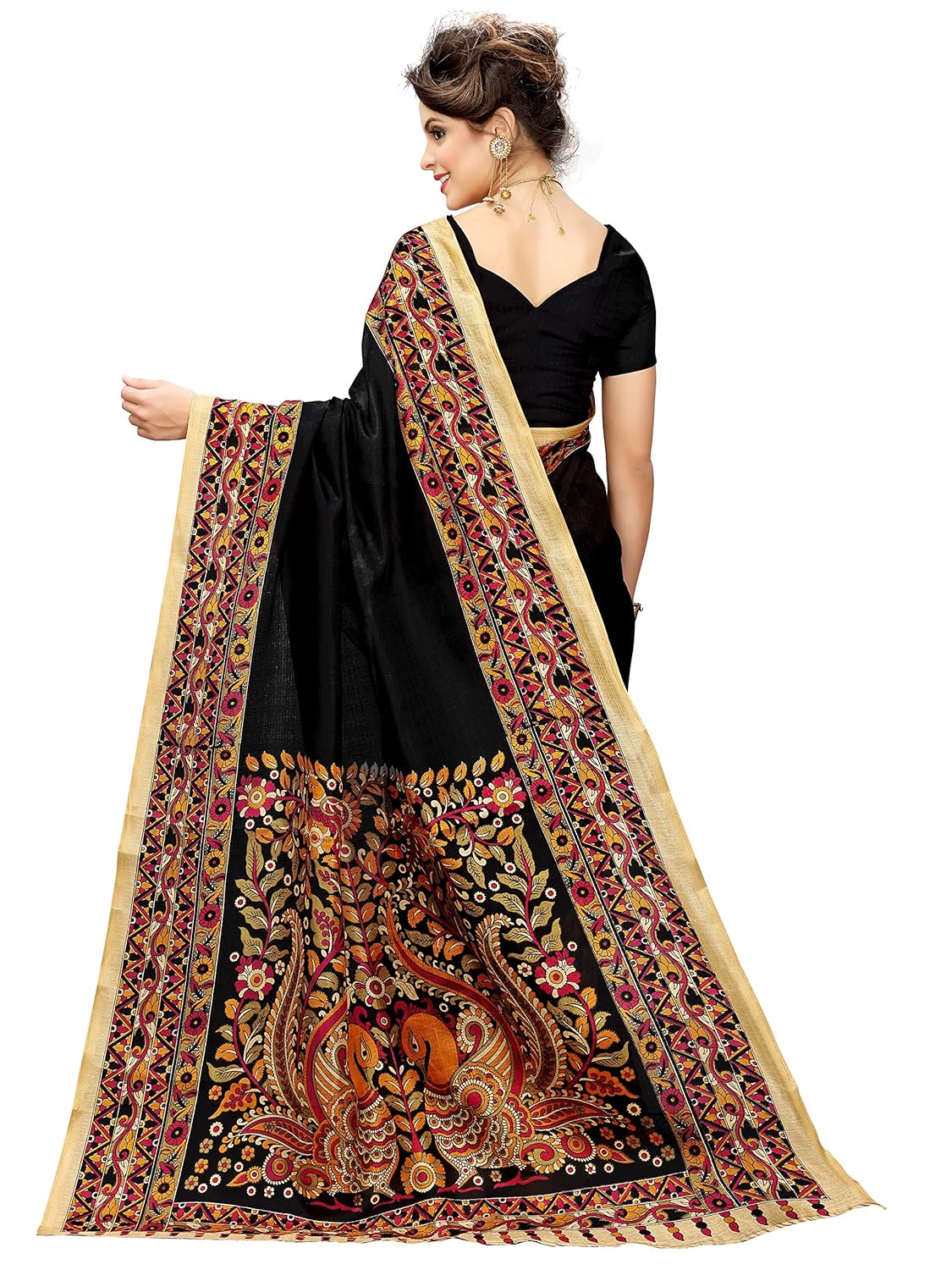 anni designer cotton saree with blouse piece