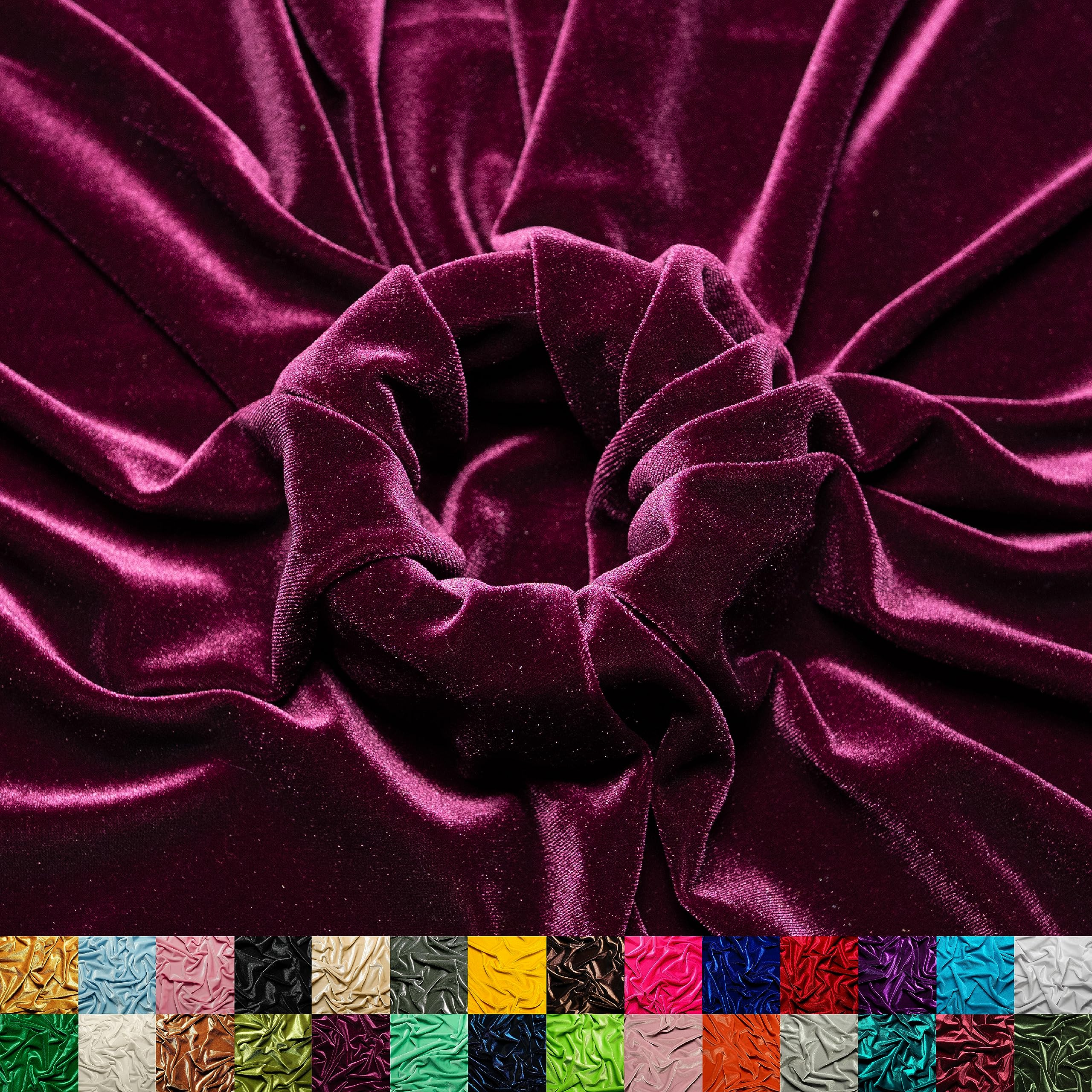Ice Fabrics Stretch Velvet Fabric by The Yard